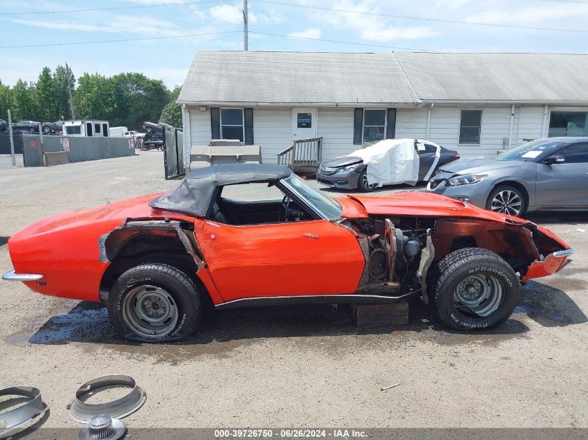 1969 Chevrolet Corvette VIN: 194679S721614 Lot: 39726750