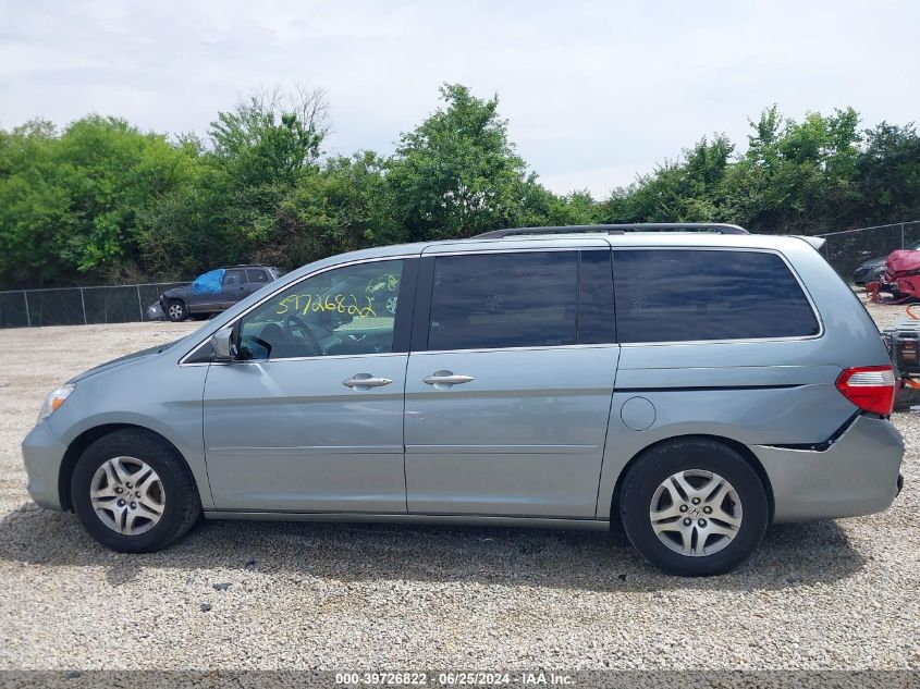 2005 Honda Odyssey Ex-L VIN: 5FNRL38715B117595 Lot: 39726822