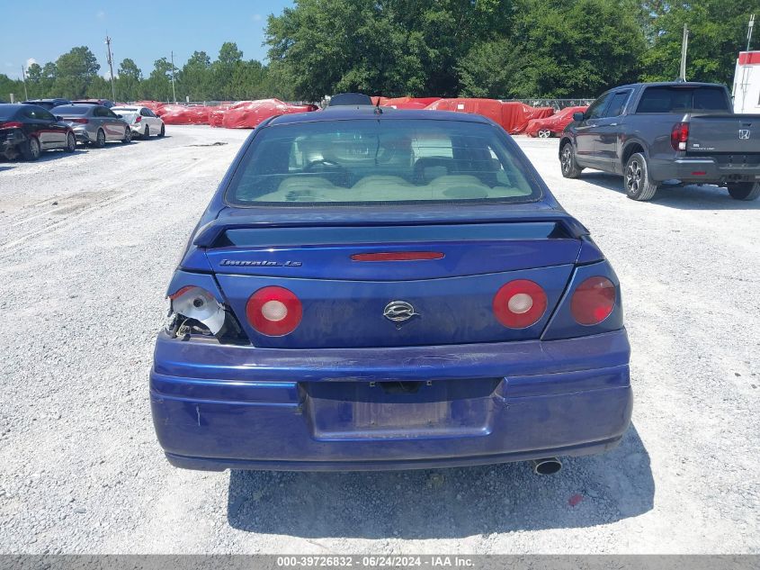 2005 Chevrolet Impala Ls VIN: 2G1WH55KX59193807 Lot: 39726832