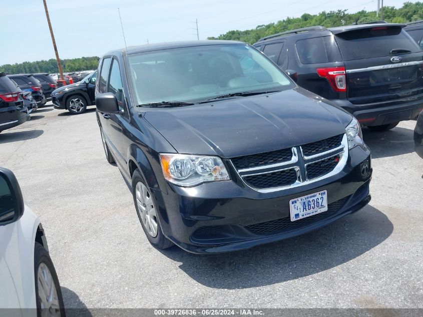 2016 Dodge Grand Caravan Se VIN: 2C4RDGBG9GR100337 Lot: 39726836