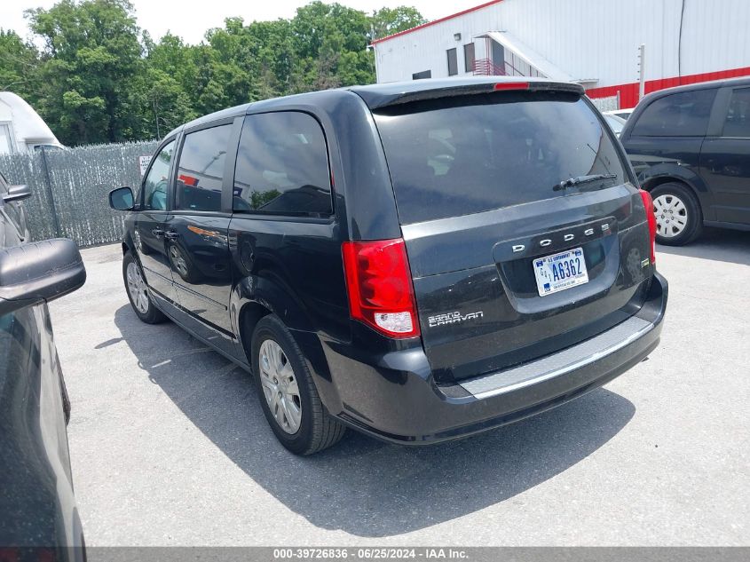 2016 Dodge Grand Caravan Se VIN: 2C4RDGBG9GR100337 Lot: 39726836