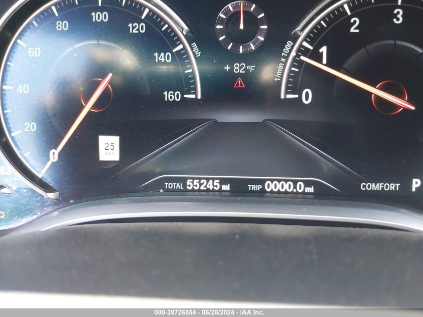 2019 BMW 740I I VIN: WBA7E2C54KB454369 Lot: 39726854