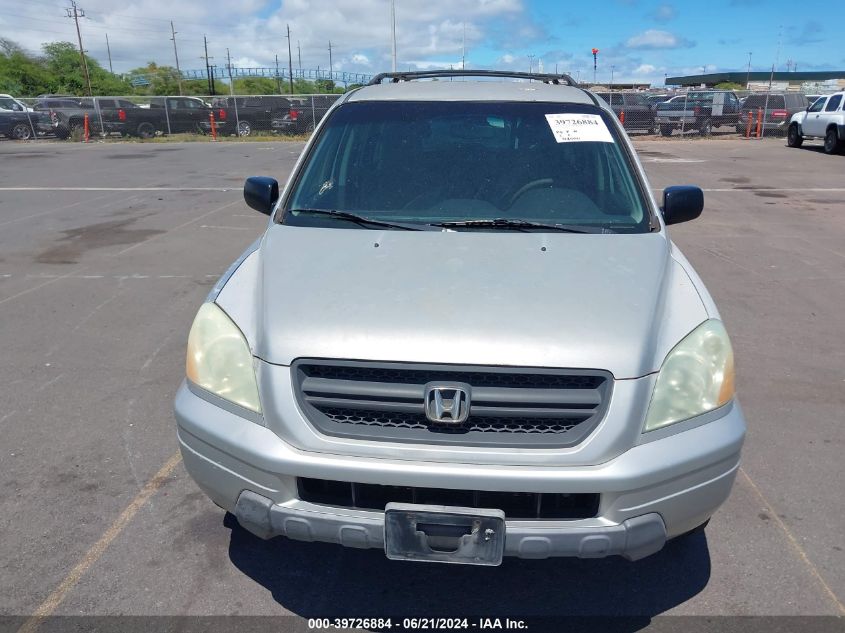 2003 Honda Pilot Lx VIN: 2HKYF18143H610737 Lot: 39726884