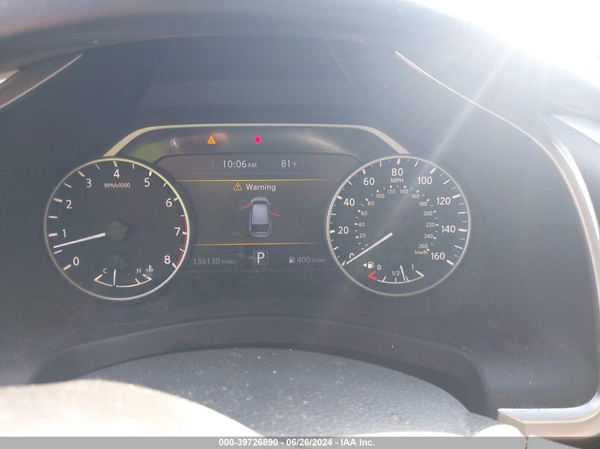 2016 Nissan Murano S/Sl/Sv/Platinum VIN: 5N1AZ2MG8GN146250 Lot: 39726890