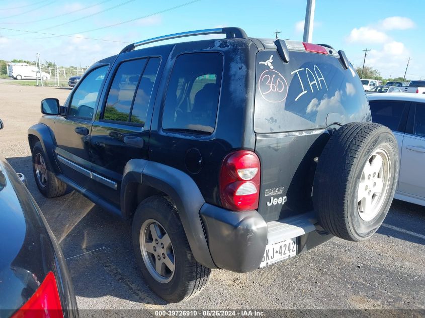 2006 Jeep Liberty Sport VIN: 1J4GK48K96W174879 Lot: 39726910