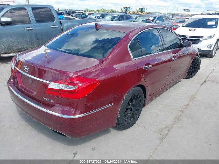 2013 Hyundai Genesis 3.8 VIN: KMHGC4DD5DU209559 Lot: 39727023