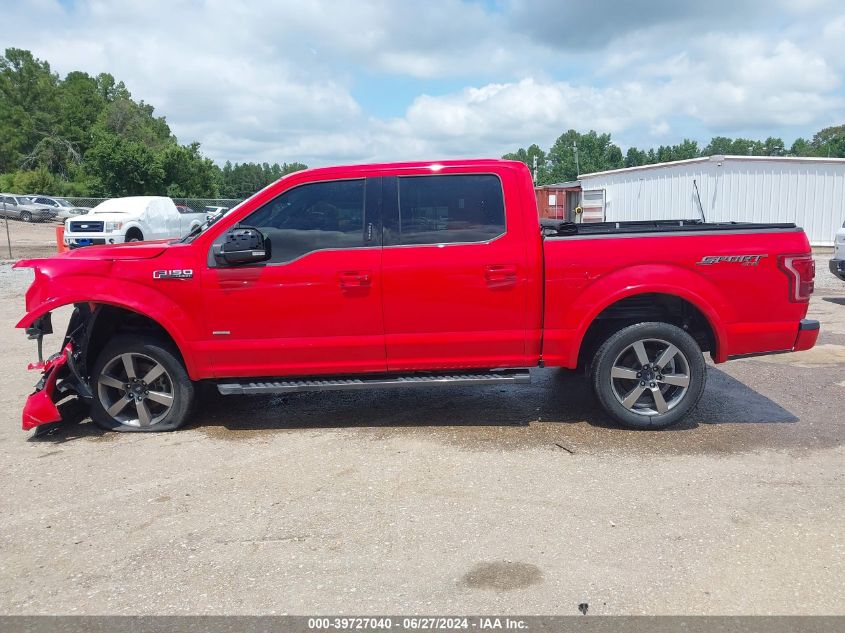 2017 Ford F-150 Lariat VIN: 1FTEW1EG2HKD24695 Lot: 39727040