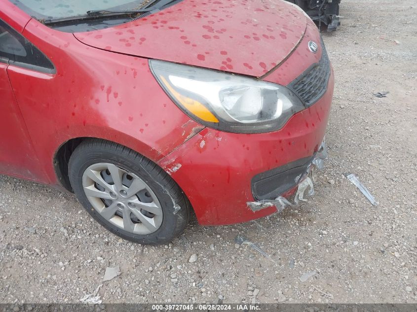 2014 Kia Rio Lx VIN: KNADM4A35E6323922 Lot: 39727045