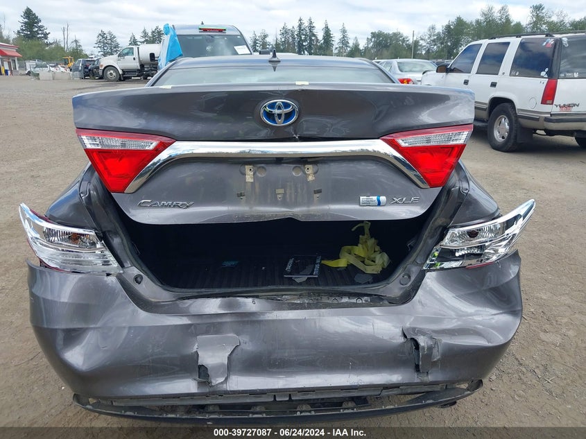2015 Toyota Camry Hybrid Xle VIN: 4T1BD1FK7FU159011 Lot: 39727087