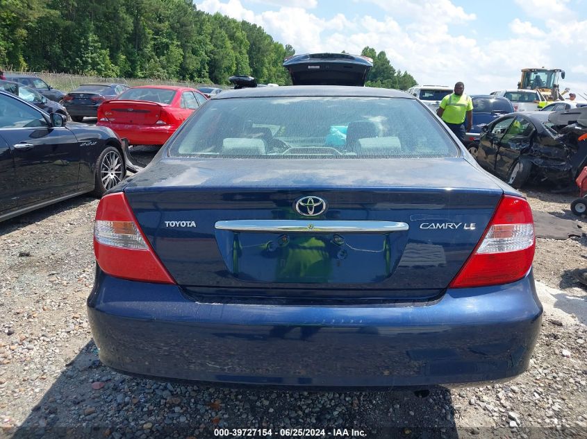 2003 Toyota Camry Le VIN: 4T1BE32K33U249458 Lot: 39727154