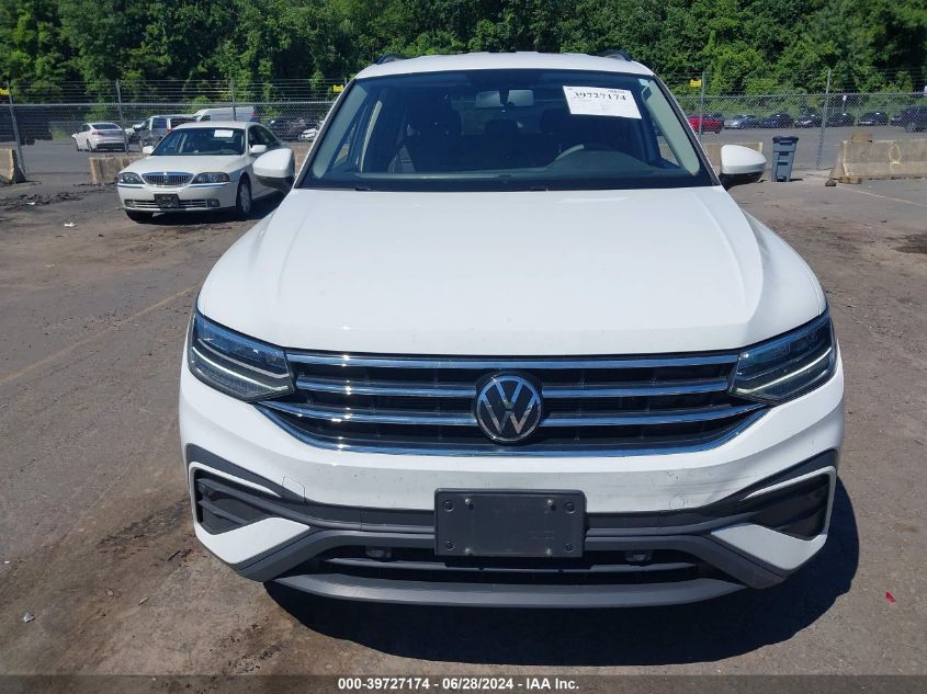 2022 Volkswagen Tiguan S VIN: 3VV0B7AX8NM172250 Lot: 39727174