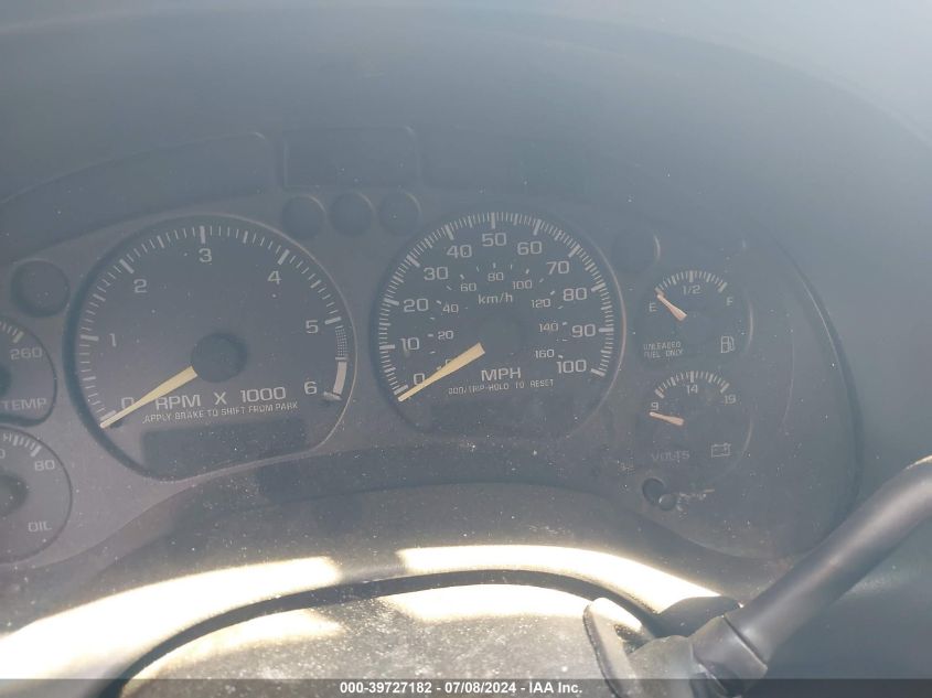 2001 Chevrolet Blazer Ls VIN: 1GNCS18W61K139231 Lot: 39727182