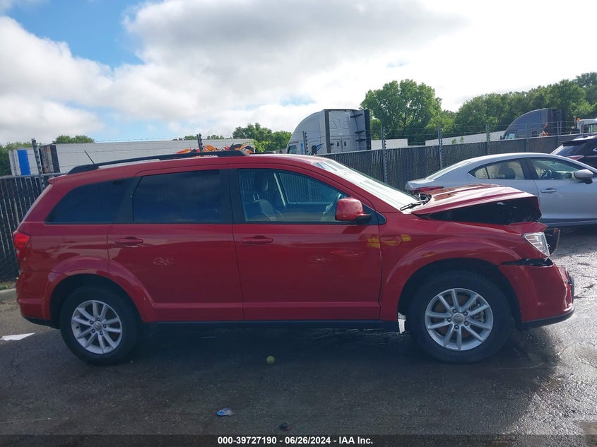 2016 Dodge Journey Sxt VIN: 3C4PDDBG4GT196378 Lot: 39727190