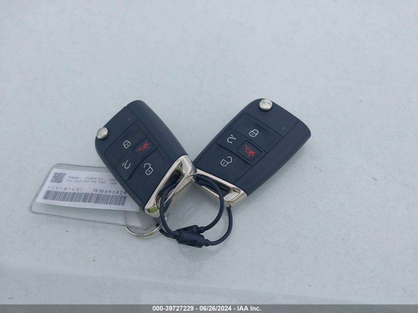 2021 Volkswagen Tiguan Se/Se R-Line Black/Sel VIN: 3VV2B7AX7MM095829 Lot: 39727229