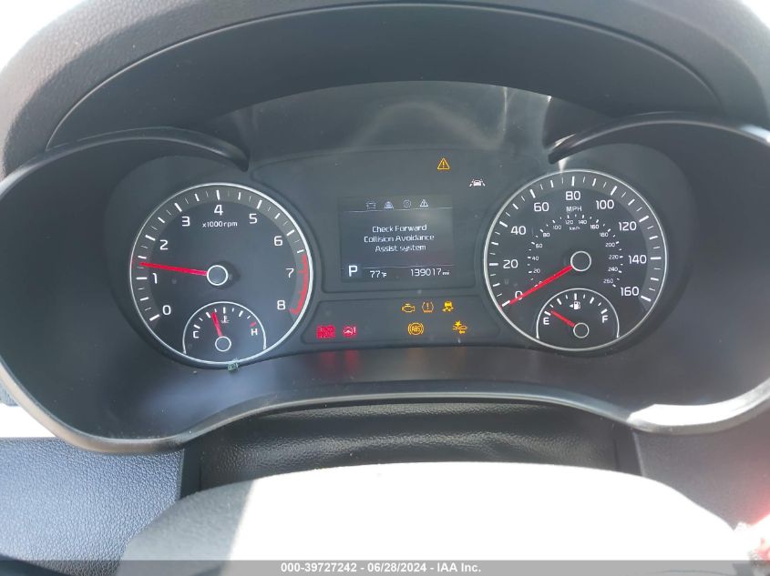 2019 Kia Optima Lx VIN: 5XXGT4L36KG298588 Lot: 39727242