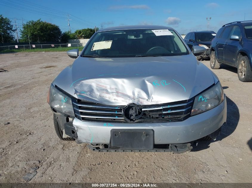 2012 Volkswagen Passat S VIN: 1VWAP7A3XCC034416 Lot: 39727254