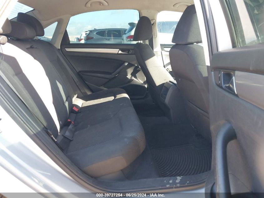 2012 Volkswagen Passat S VIN: 1VWAP7A3XCC034416 Lot: 39727254