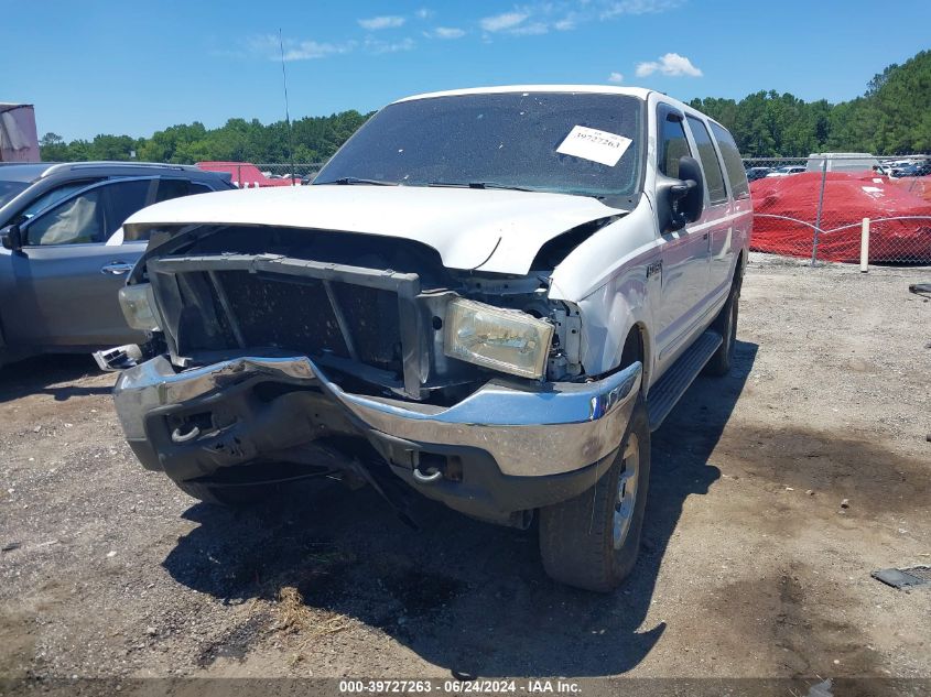 2000 Ford Excursion Xlt VIN: 1FMNU40L5YEA13400 Lot: 39727263