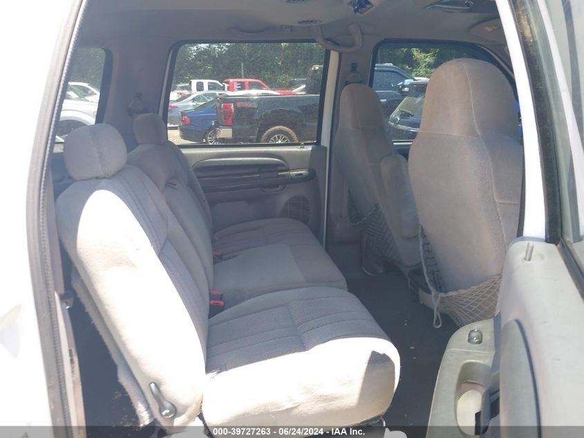 2000 Ford Excursion Xlt VIN: 1FMNU40L5YEA13400 Lot: 39727263