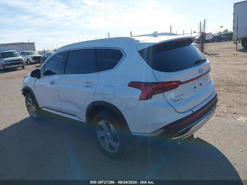 2021 Hyundai Santa Fe Sel VIN: 5NMS2DAJXMH349349 Lot: 39727266