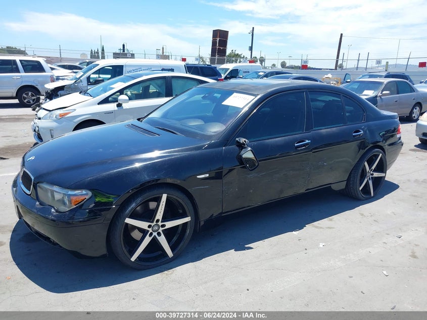 2005 BMW 745I VIN: WBAGL63505DP75332 Lot: 39727314