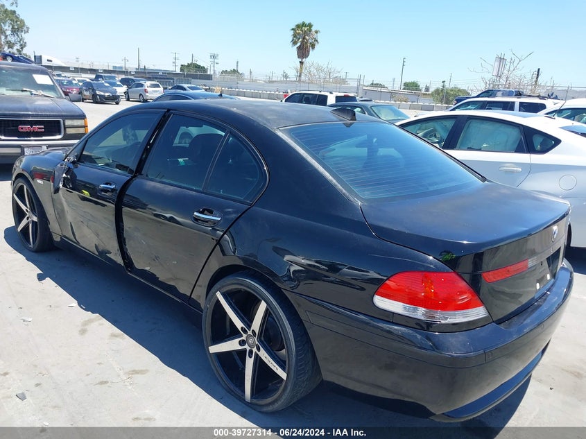 2005 BMW 745I VIN: WBAGL63505DP75332 Lot: 39727314