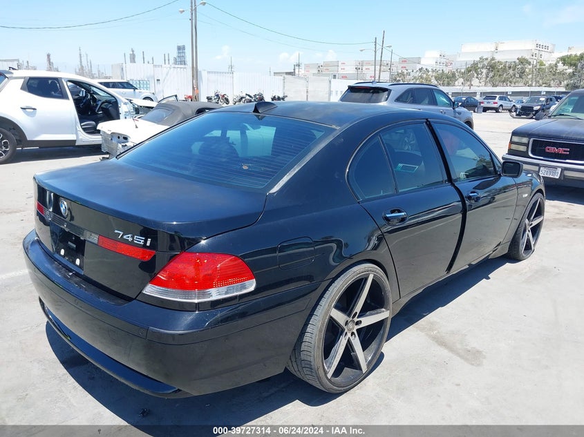 2005 BMW 745I VIN: WBAGL63505DP75332 Lot: 39727314