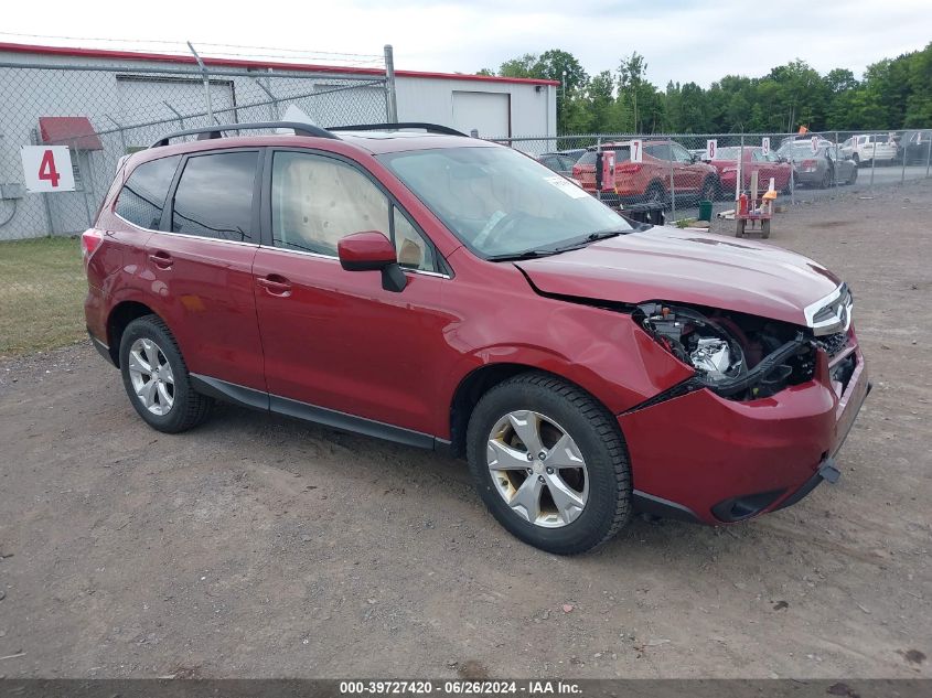 2015 Subaru Forester 2.5I Limited VIN: JF2SJAHC3FH513636 Lot: 39727420