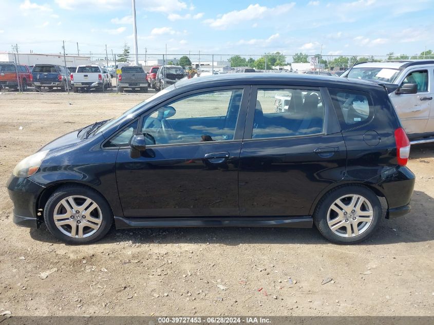 2008 Honda Fit Sport VIN: JHMGD38678S068470 Lot: 39727453