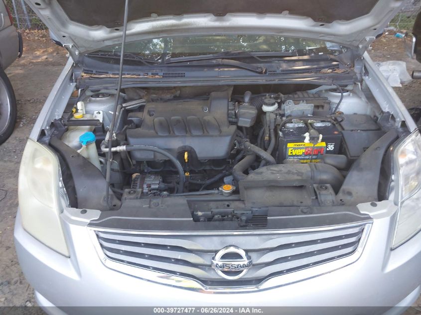 2010 Nissan Sentra 2.0 VIN: 3N1AB6AP0AL623011 Lot: 39727477