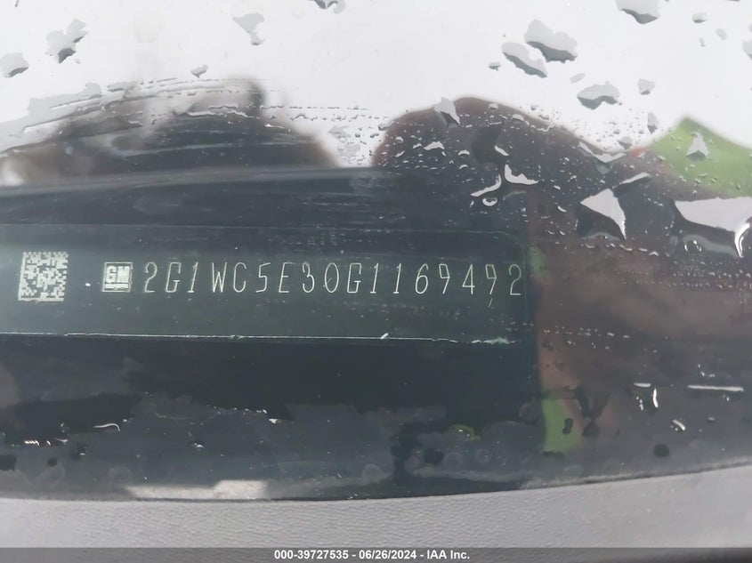 2016 CHEVROLET IMPALA LIMITED LTZ - 2G1WC5E30G1169492