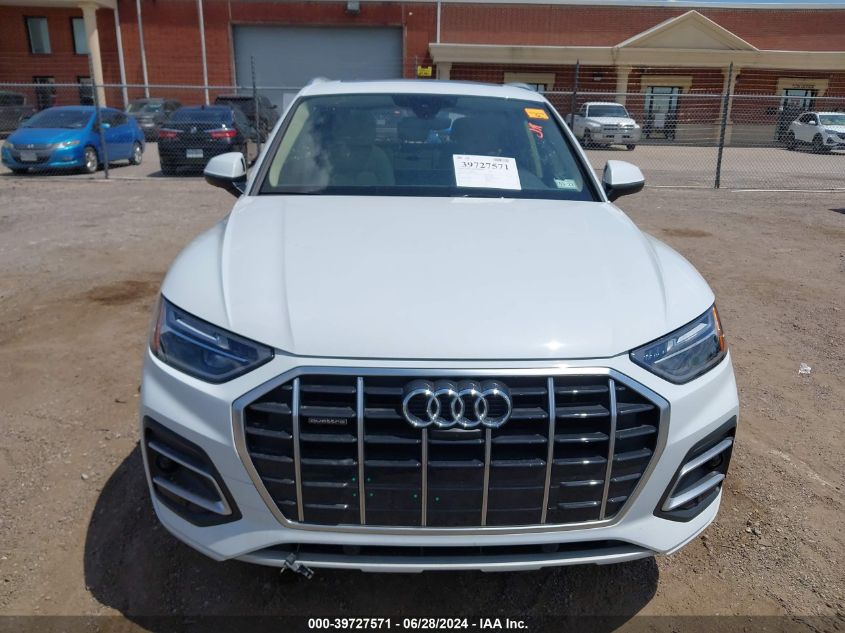 2021 Audi Q5 Premium Plus 45 Tfsi Quattro S Tronic VIN: WA1BAAFY2M2065641 Lot: 39727571