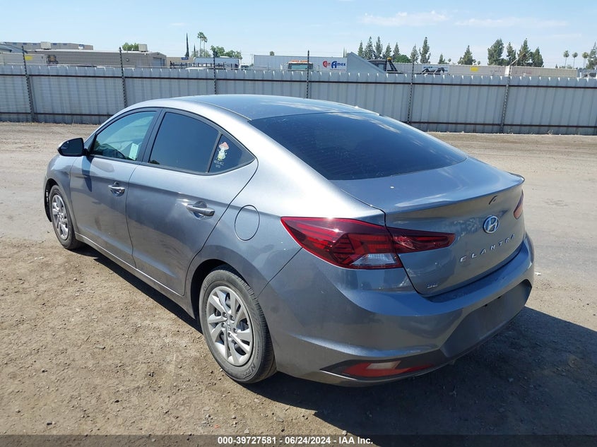 2019 Hyundai Elantra Se VIN: KMHD74LF8KU872597 Lot: 39727581