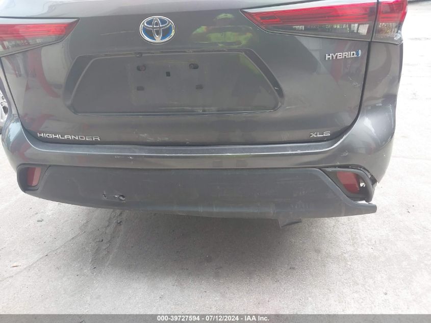 2021 Toyota Highlander Hybrid Xle VIN: 5TDHBRCH5MS535721 Lot: 39727594