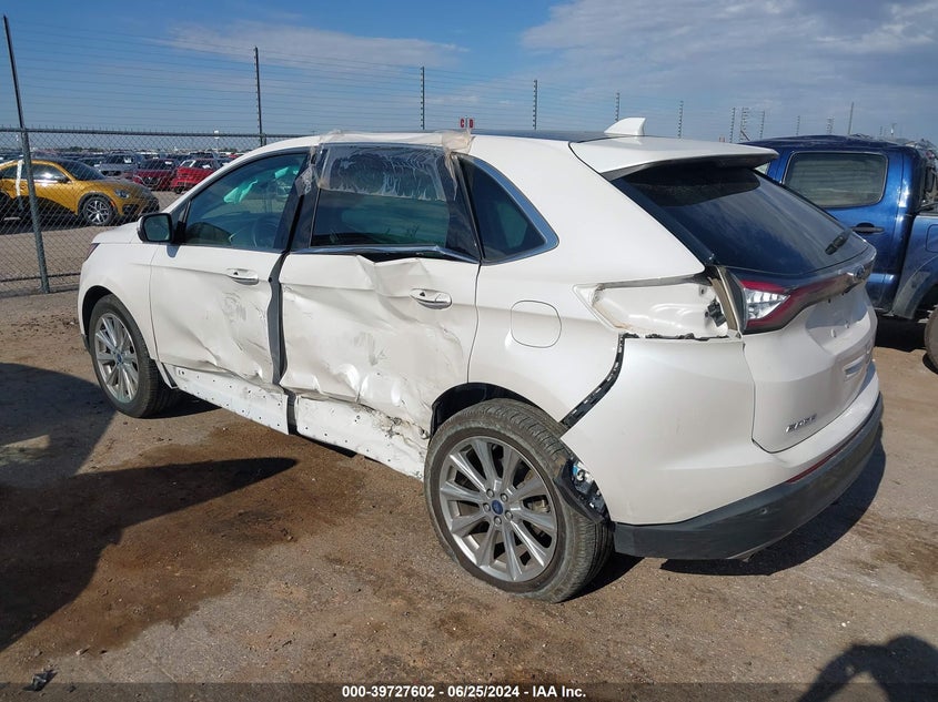 2017 Ford Edge Titanium VIN: 2FMPK4K92HBC15767 Lot: 39727602