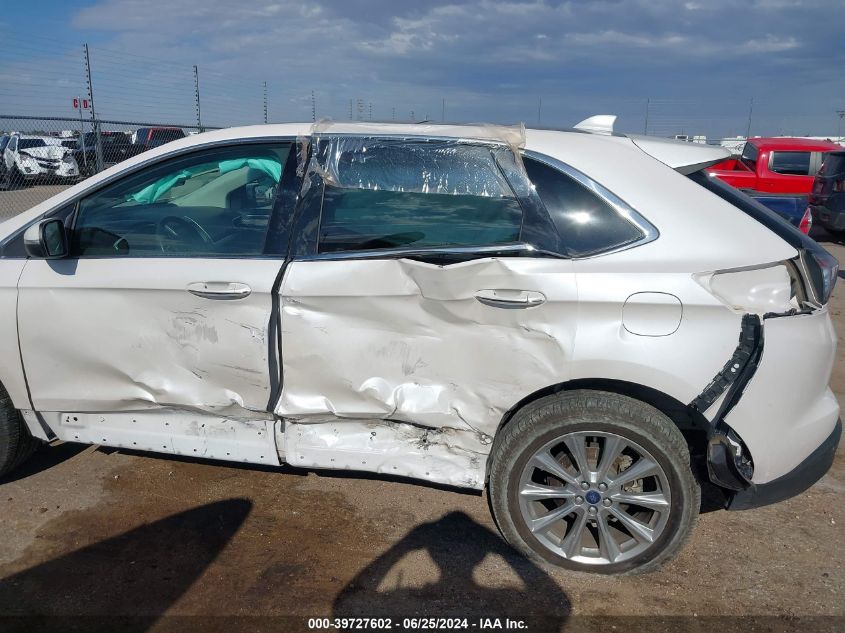 2017 Ford Edge Titanium VIN: 2FMPK4K92HBC15767 Lot: 39727602