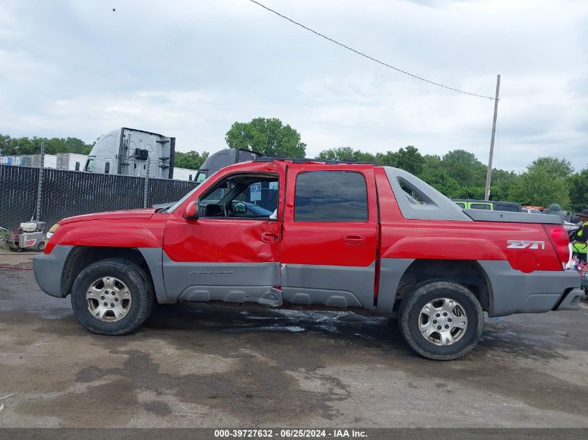 2002 Chevrolet Avalanche 1500 VIN: 3GNEK13TX2G197759 Lot: 39727632