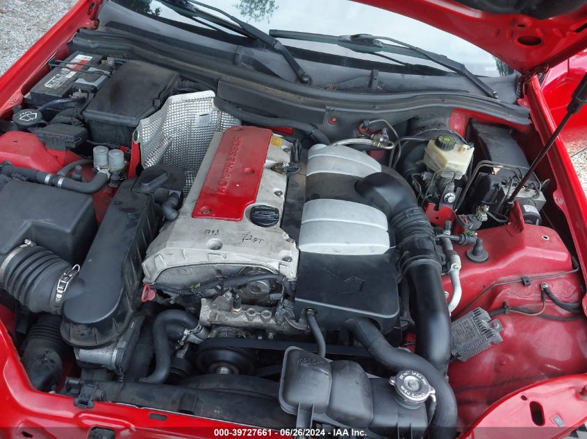 2002 Mercedes-Benz Slk 230 Kompressor VIN: WDBKK49F62F260743 Lot: 39727661