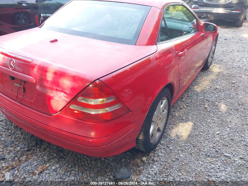 2002 Mercedes-Benz Slk 230 Kompressor VIN: WDBKK49F62F260743 Lot: 39727661