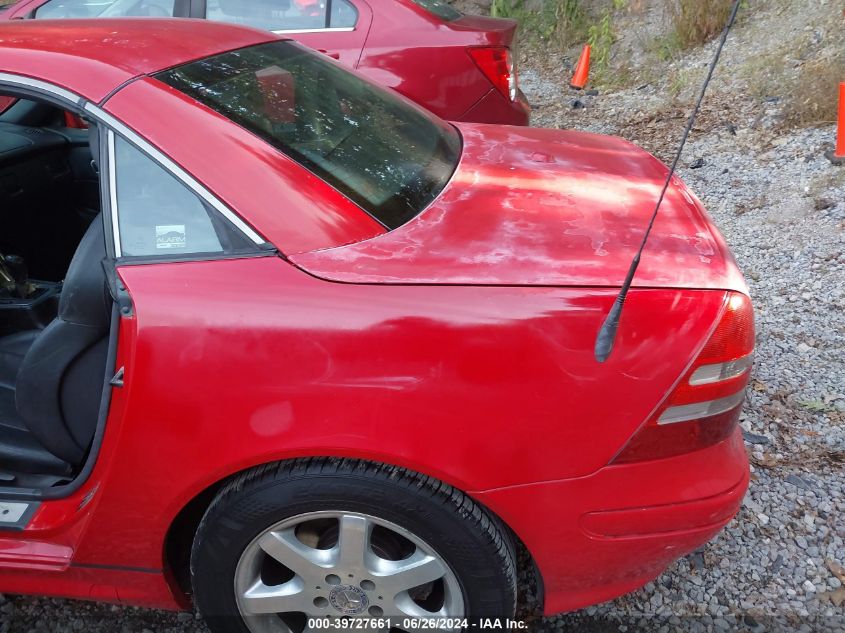 2002 Mercedes-Benz Slk 230 Kompressor VIN: WDBKK49F62F260743 Lot: 39727661