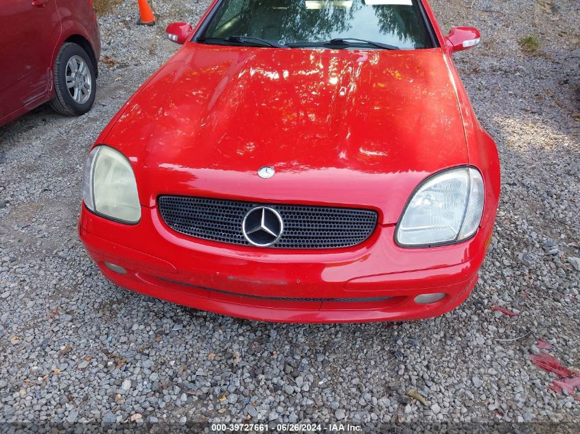 2002 Mercedes-Benz Slk 230 Kompressor VIN: WDBKK49F62F260743 Lot: 39727661