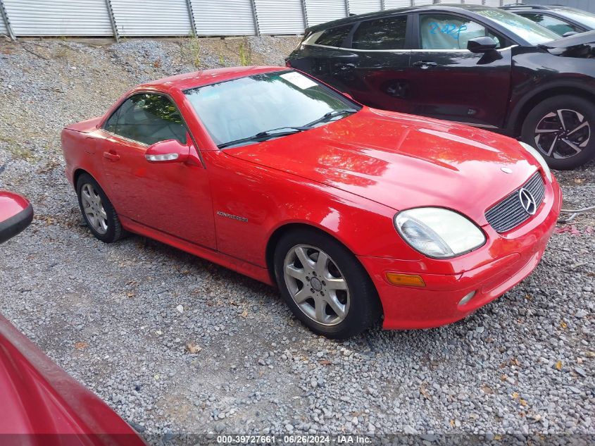 2002 Mercedes-Benz Slk 230 Kompressor VIN: WDBKK49F62F260743 Lot: 39727661