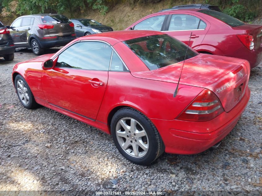 2002 Mercedes-Benz Slk 230 Kompressor VIN: WDBKK49F62F260743 Lot: 39727661