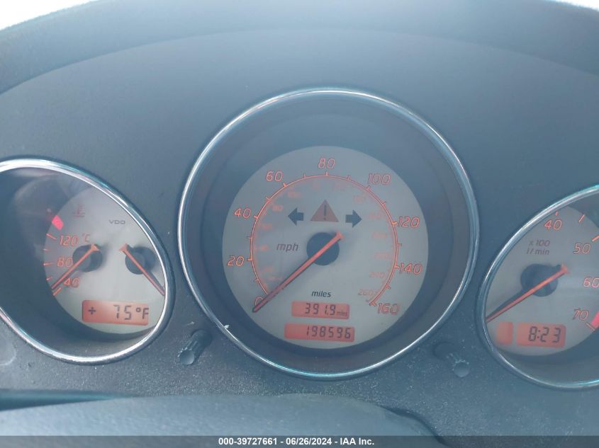 2002 Mercedes-Benz Slk 230 Kompressor VIN: WDBKK49F62F260743 Lot: 39727661