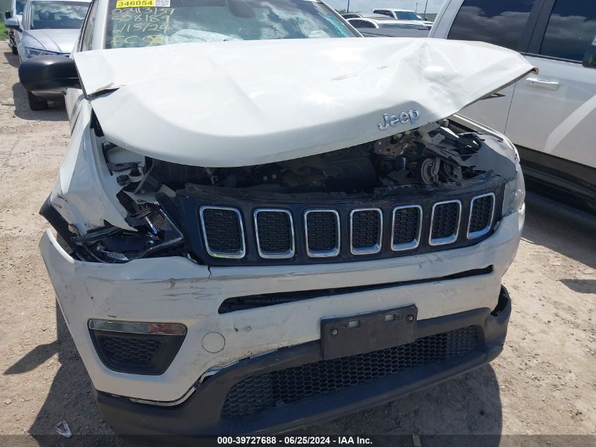 2021 Jeep Compass Sport VIN: 3C4NJCAB2MT508189 Lot: 39727688