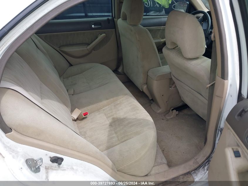 2004 Honda Civic Lx VIN: 2HGES16514H625468 Lot: 39727693