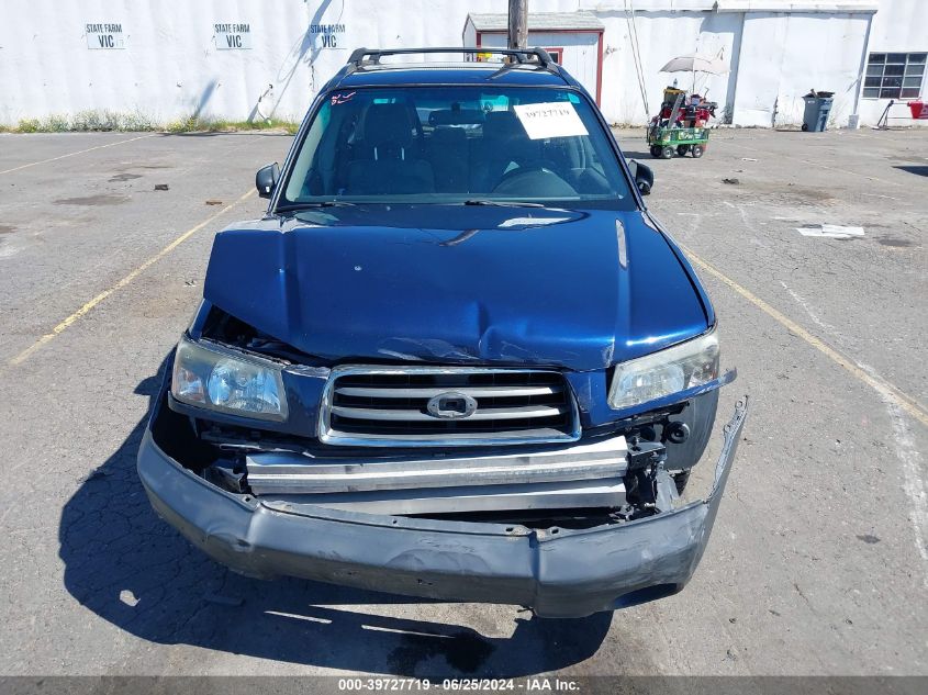 2005 Subaru Forester 2.5X VIN: JF1SG636X5H727068 Lot: 39727719