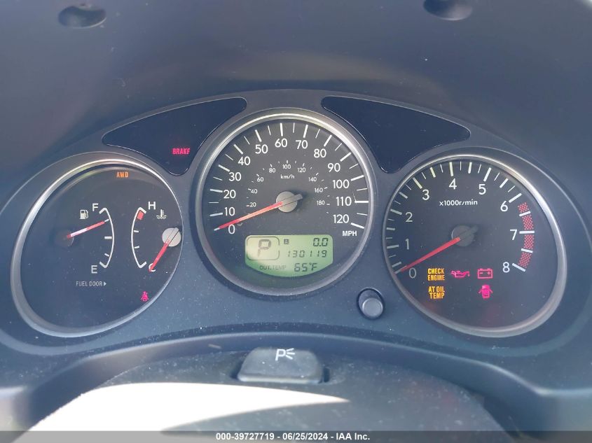 2005 Subaru Forester 2.5X VIN: JF1SG636X5H727068 Lot: 39727719