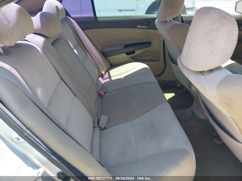 2010 Honda Accord 2.4 Lx VIN: 1HGCP2F39AA165449 Lot: 39727771