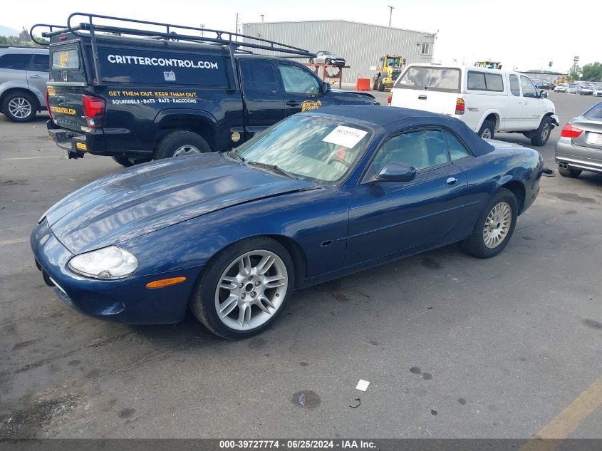 2000 Jaguar Xk8 blue cabrio gasoline SAJJA42C8YNA00346 photo #3